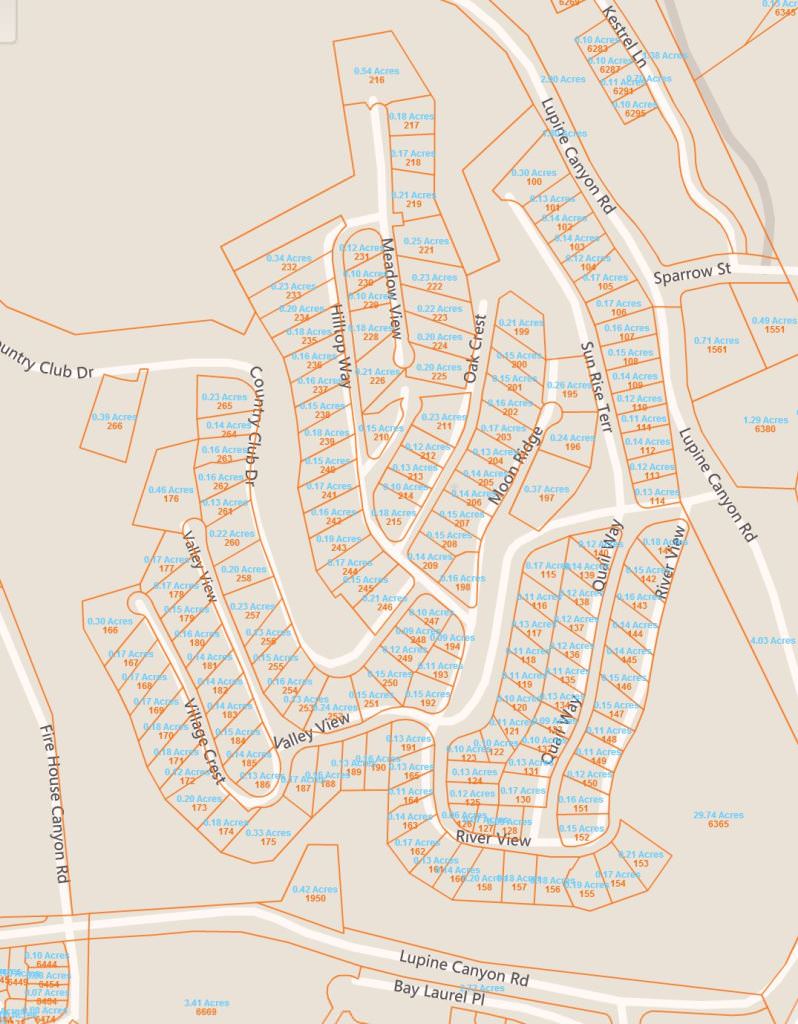 Indian Hills a 55 plus community address and lot size. Address and Sq.Ft