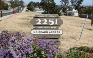 2251 Shell Beach Road Sign for Spindrift 2251 Shell Beach Road Sign for Spindrift
